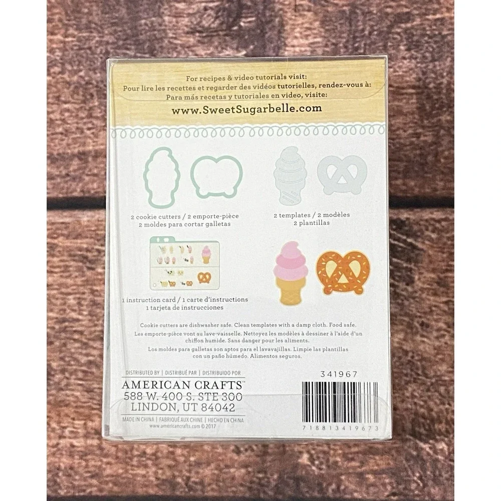 Sweet Sugarbelle Snack Time Cookie Cutter Kit 5 PC Set Green New